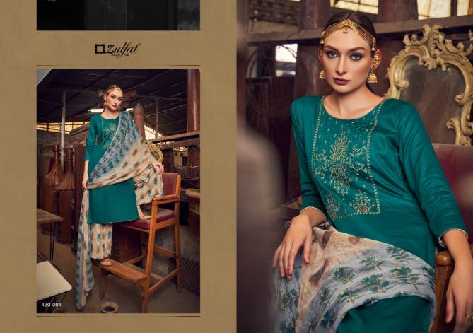 Zulfat Manohari Casual Daily Wear Jam Cotton Designer Dress Material Collection